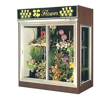 6尺機上型開門式花卉保鮮櫃(裝機)
