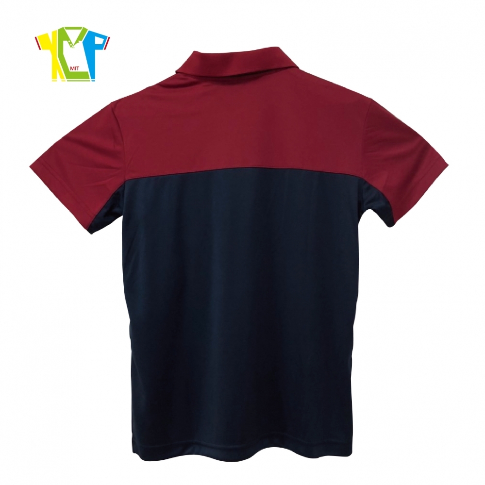 P2076-短袖拼接POLO衫