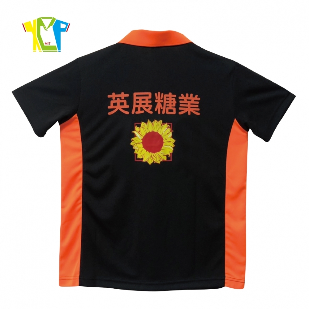 P2074-短袖拼接POLO衫