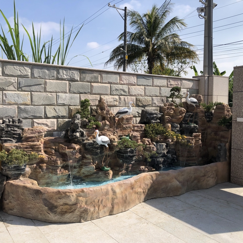 A220121｜FRP門庭景觀人造流水景