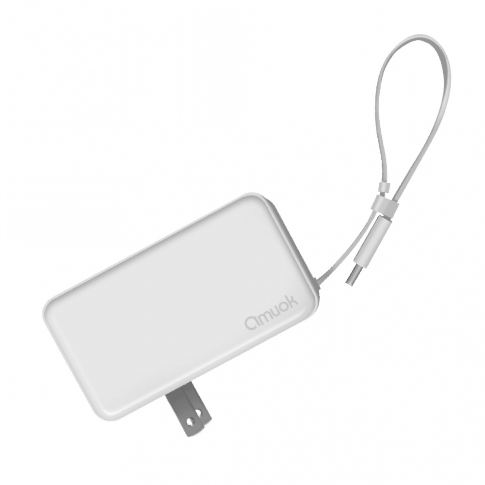 AMUOK 5000mAh 22.5W Type-C 插頭二合一 行動電源