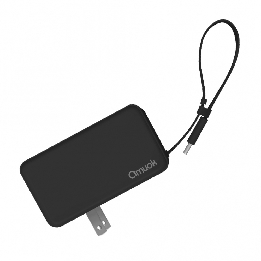 AMUOK 5000mAh 22.5W Type-C 插頭二合一 行動電源