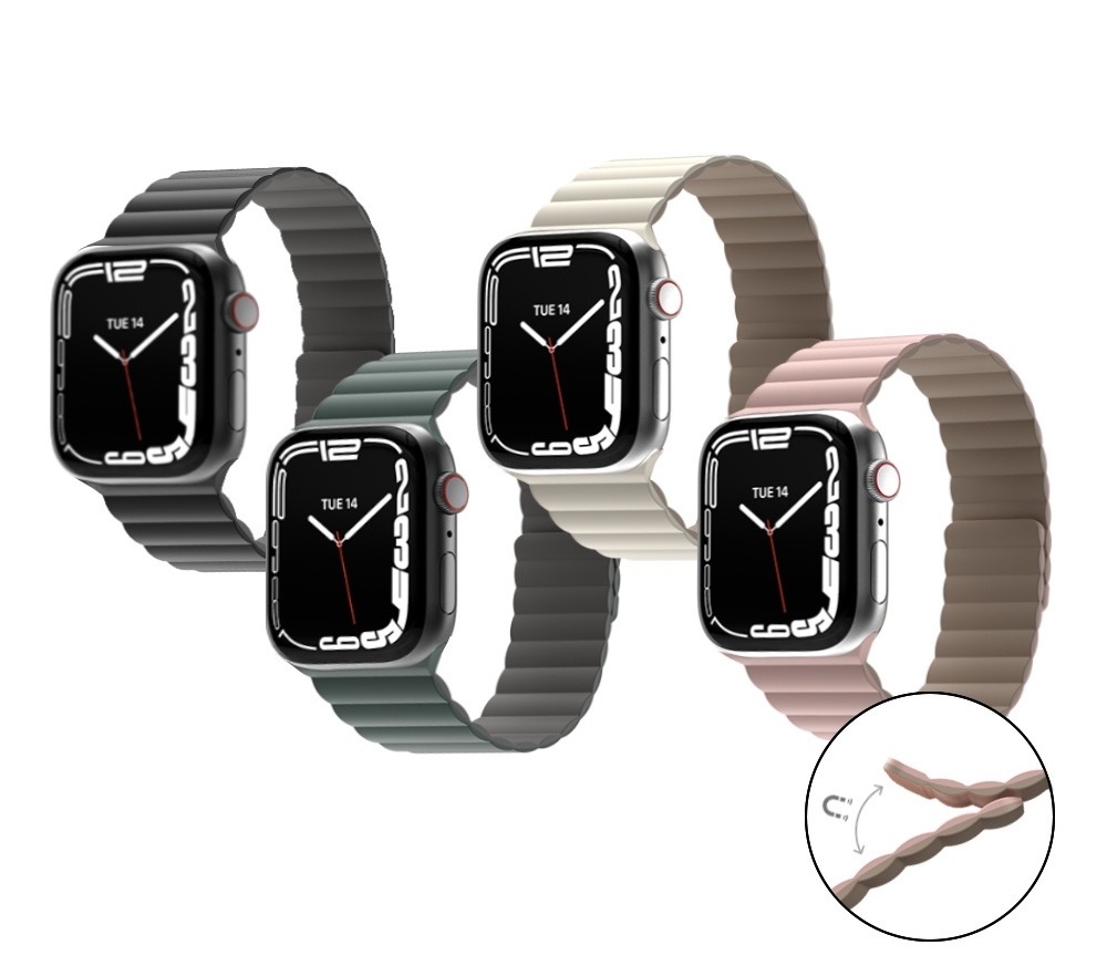 Switcheasy Apple Watch Skin 磁吸矽膠防水錶帶