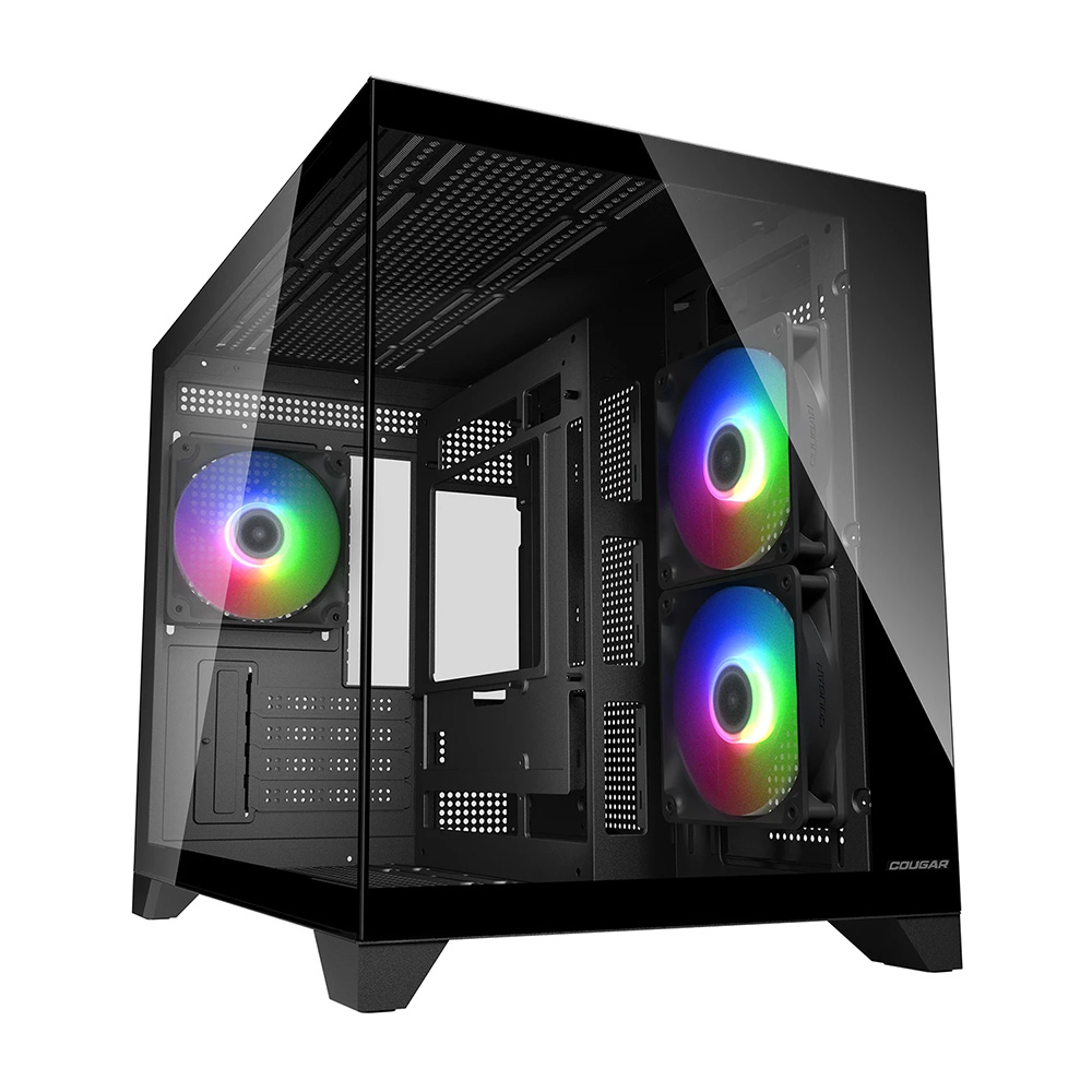 【COUGAR 美洲獅】FV150 MINI RGB 主機殼 迷你機箱 黑色