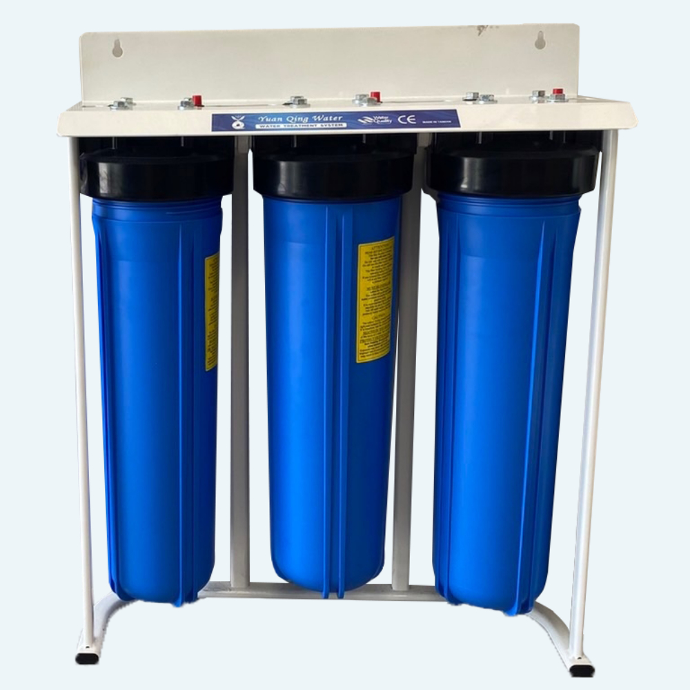 20吋烤漆腳架三道大胖/水塔過濾器/全戶過濾器 含濾心、進水板手
