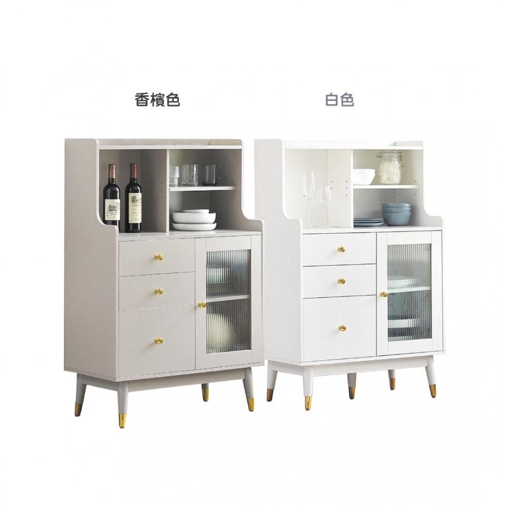 蝙蝠俠三抽功能櫃(白色 / 香檳色)