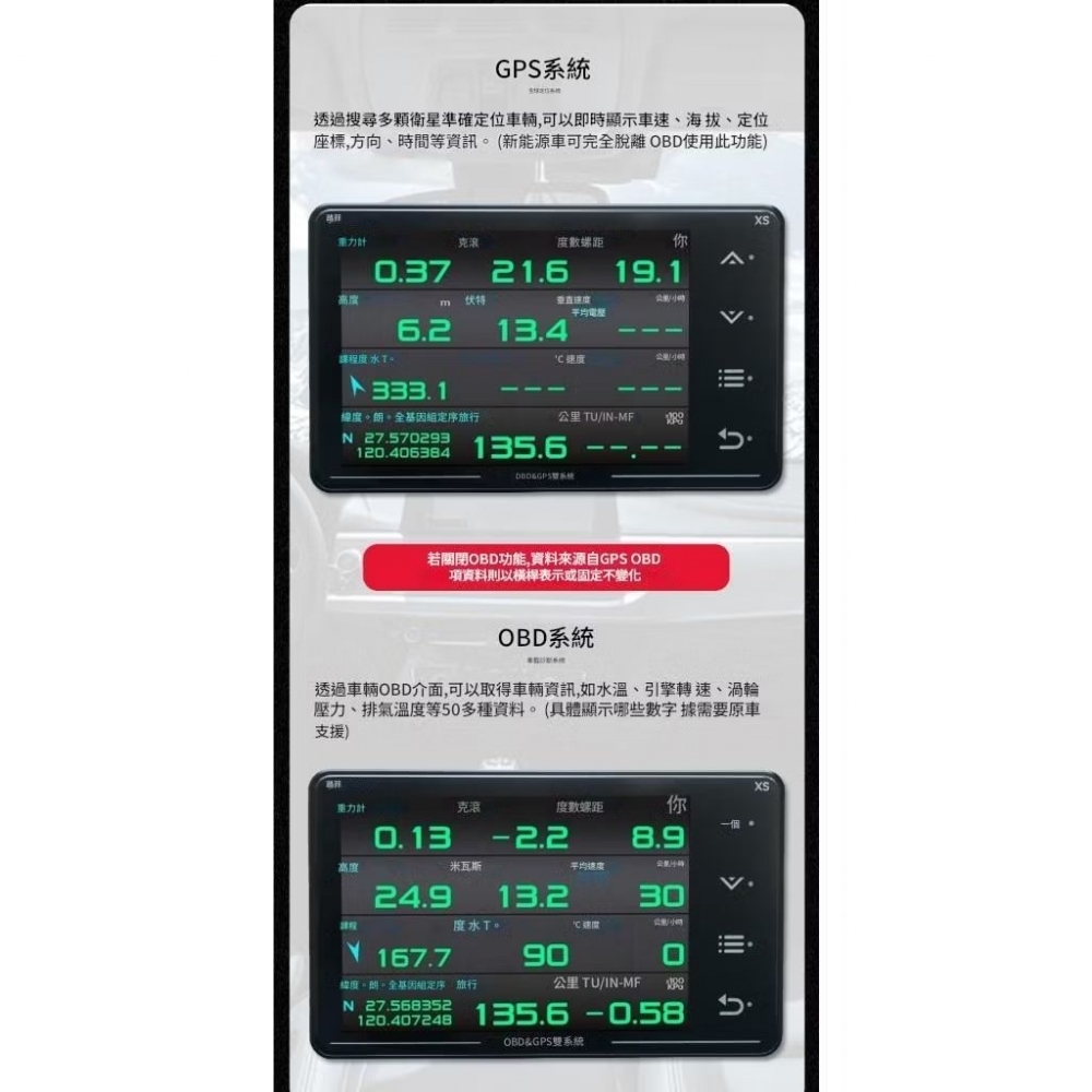 LUFI XS  3代 多功能抬頭顯示器