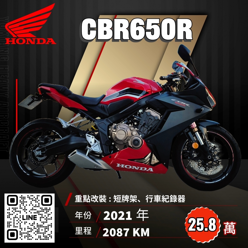 2021年 HONDA CBR650R 紅