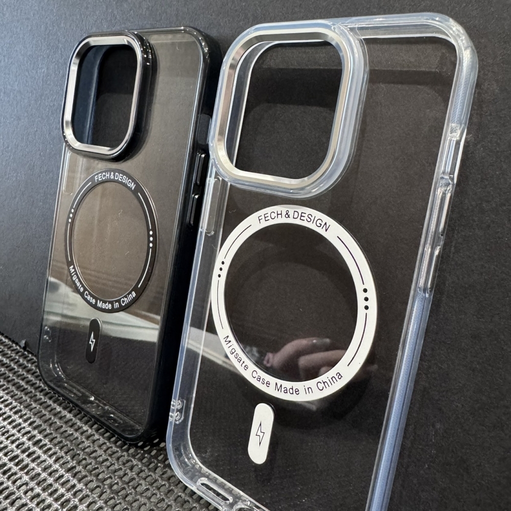 媚眼磁吸金屬殼（黑/白） -型號15PRO/16/16PRO/16PM